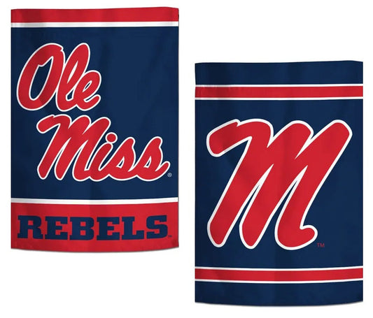 University of Mississippi Garden Flag 2 Sided Ole Miss