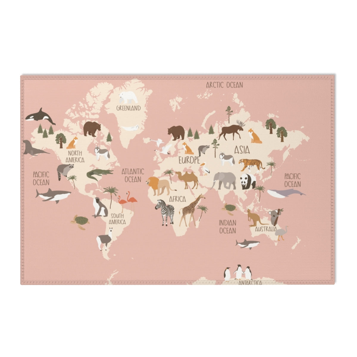 Baseball Field Playroom Rug / World map Area Rug