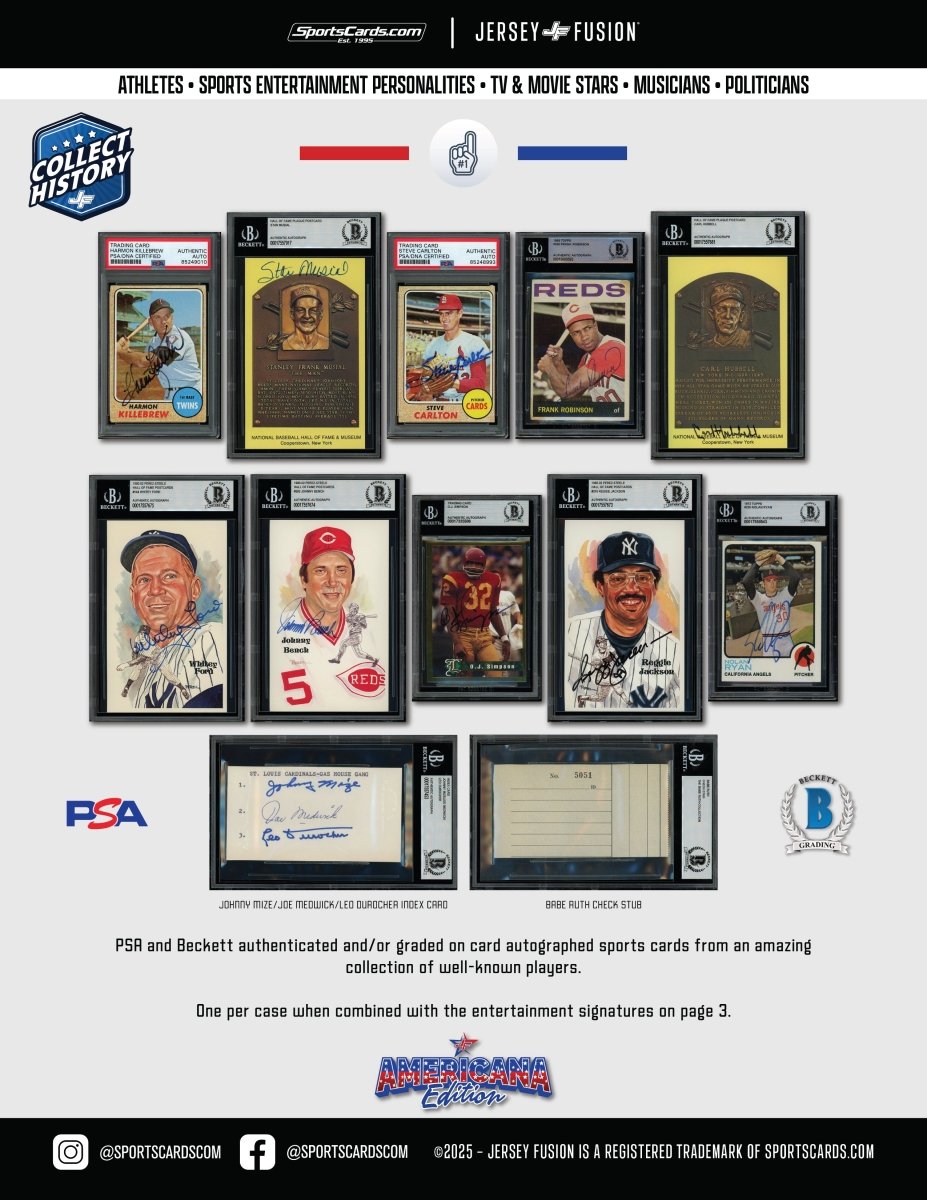 Americana Edition Box - (1) Graded/Autograph/Word or Material Item Per Box