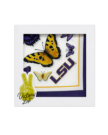 LSU Square Silk Scarf