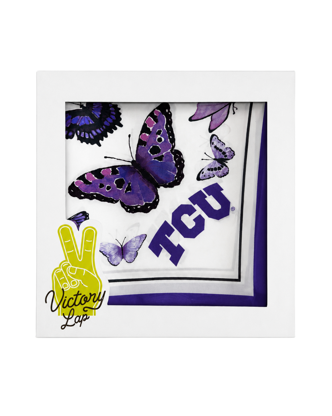 TCU Square Silk Scarf