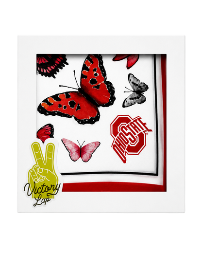 The Ohio State Square Silk Scarf