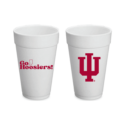 Indiana University - 20 oz Styrofoam Cups, Set of 8
