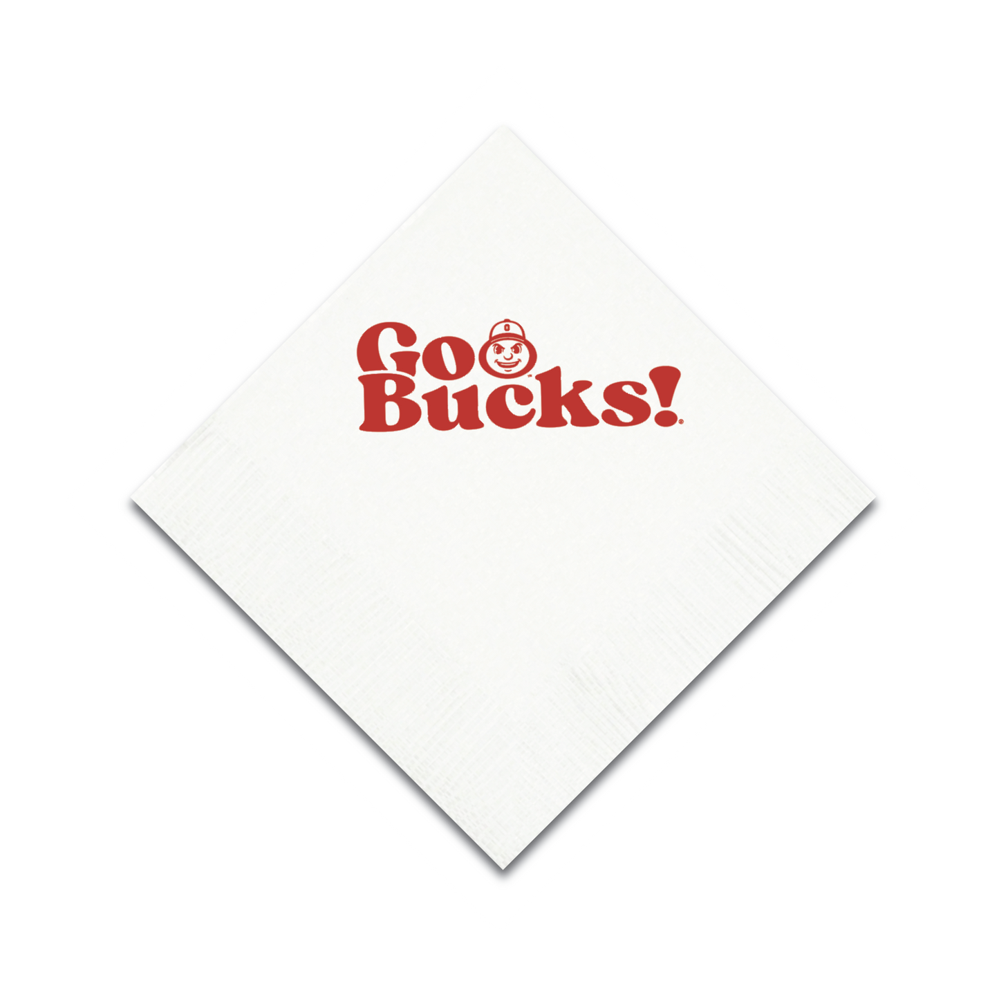 Ohio State White 3 ply Napkins Set of 25