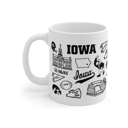 The University of Iowa - 11 oz Porcelain Mug