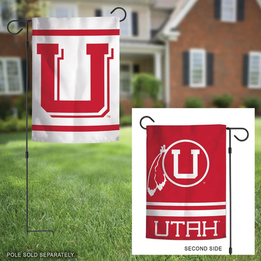 Utah Garden Flag 2 Sided Utes Vintage Classic Logo