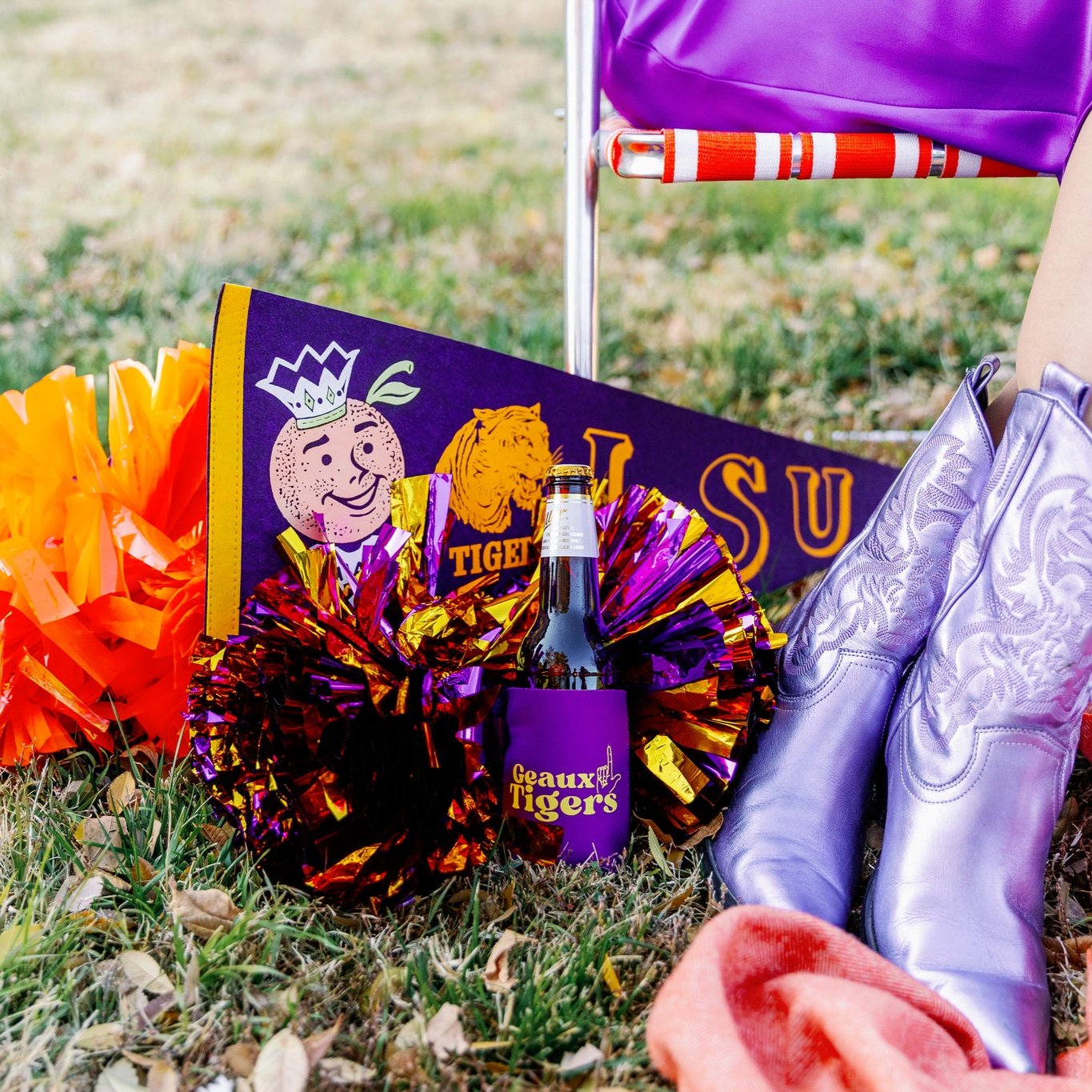 LSU Koozie - Purple