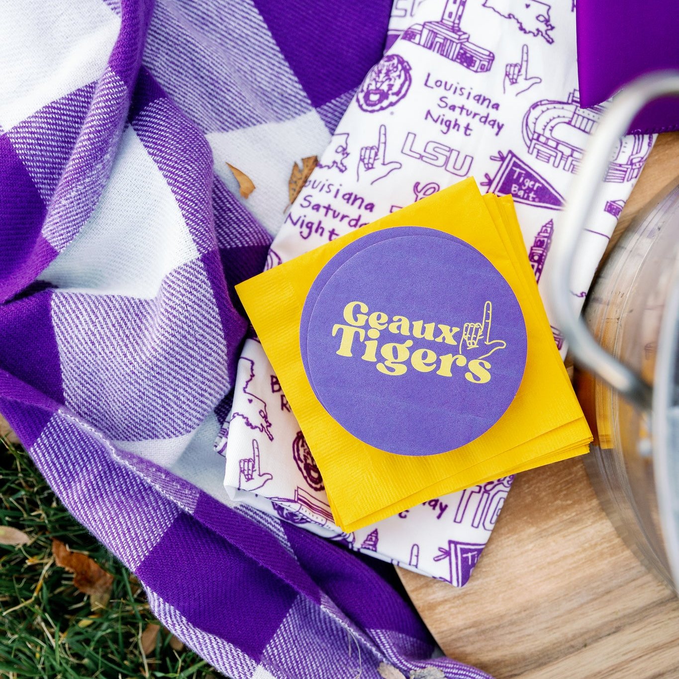 LSU Coasters Set of 25