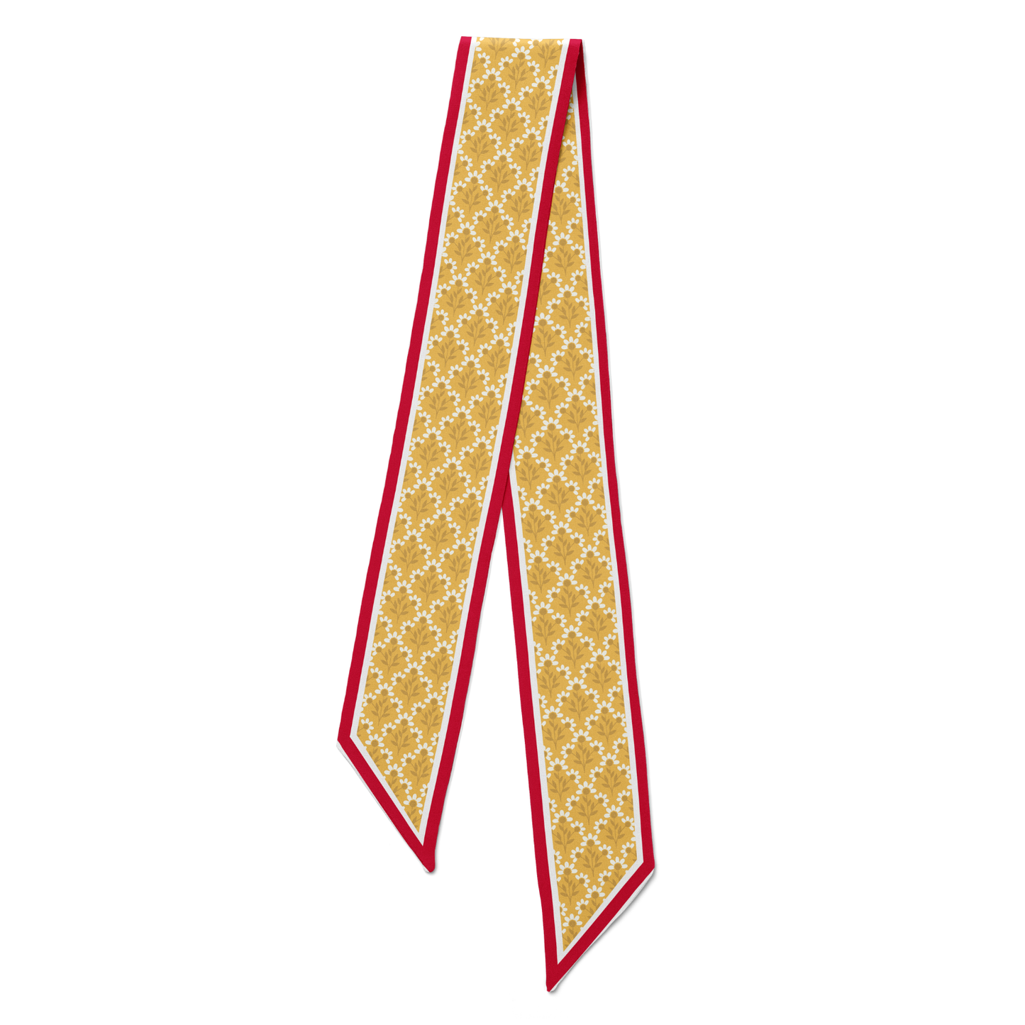 The Skinny Scarf - Red & Gold
