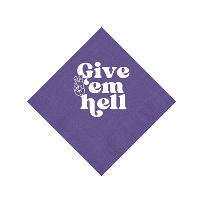 TCU Purple 3 ply Napkins Set of 25