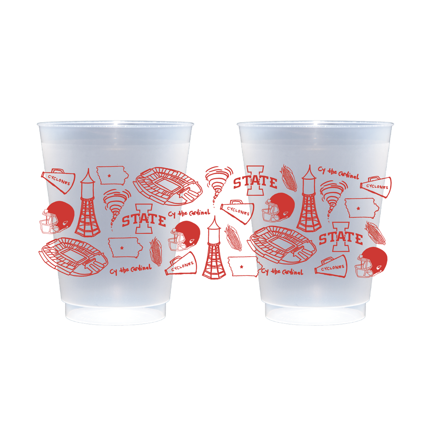 Iowa State Shatterproof Cups - Set of 8