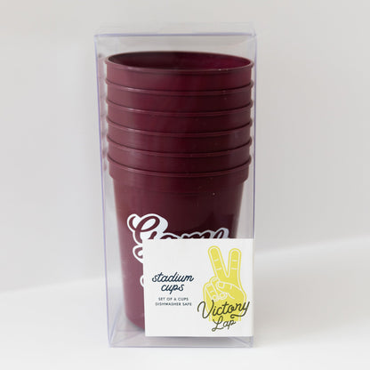 Game Day Cups - Maroon