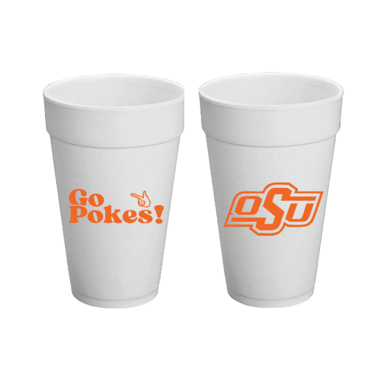 OSU Styrofoam Cups Set of 8 - 20 ounces