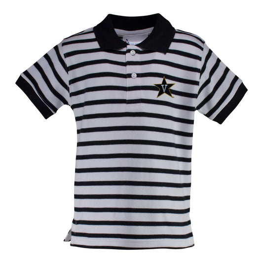 Vanderbilt Stripe Golf Shirt