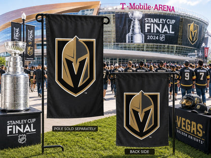 Vegas Golden Knights 2 Sided Embroidered Garden Flag