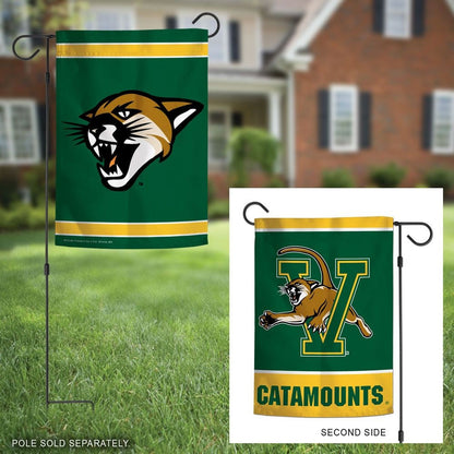 Vermont Catamounts Garden Flag 2 Sided Logo
