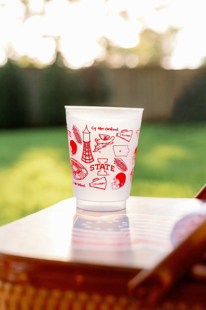 Iowa State University - Shatterproof Cups, Set of 8