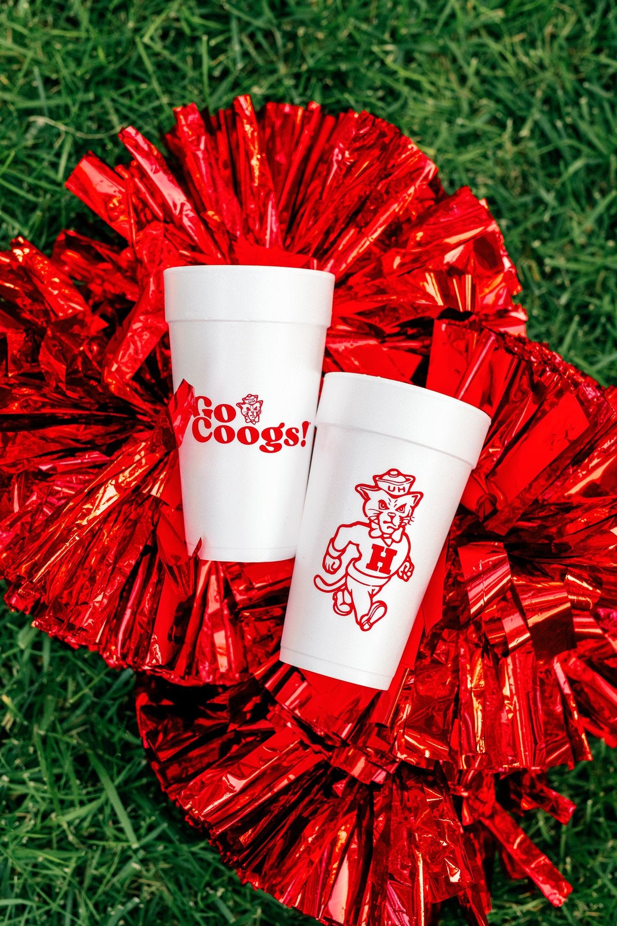 The University of Houston - 20 oz Styrofoam Cups, Set of 8