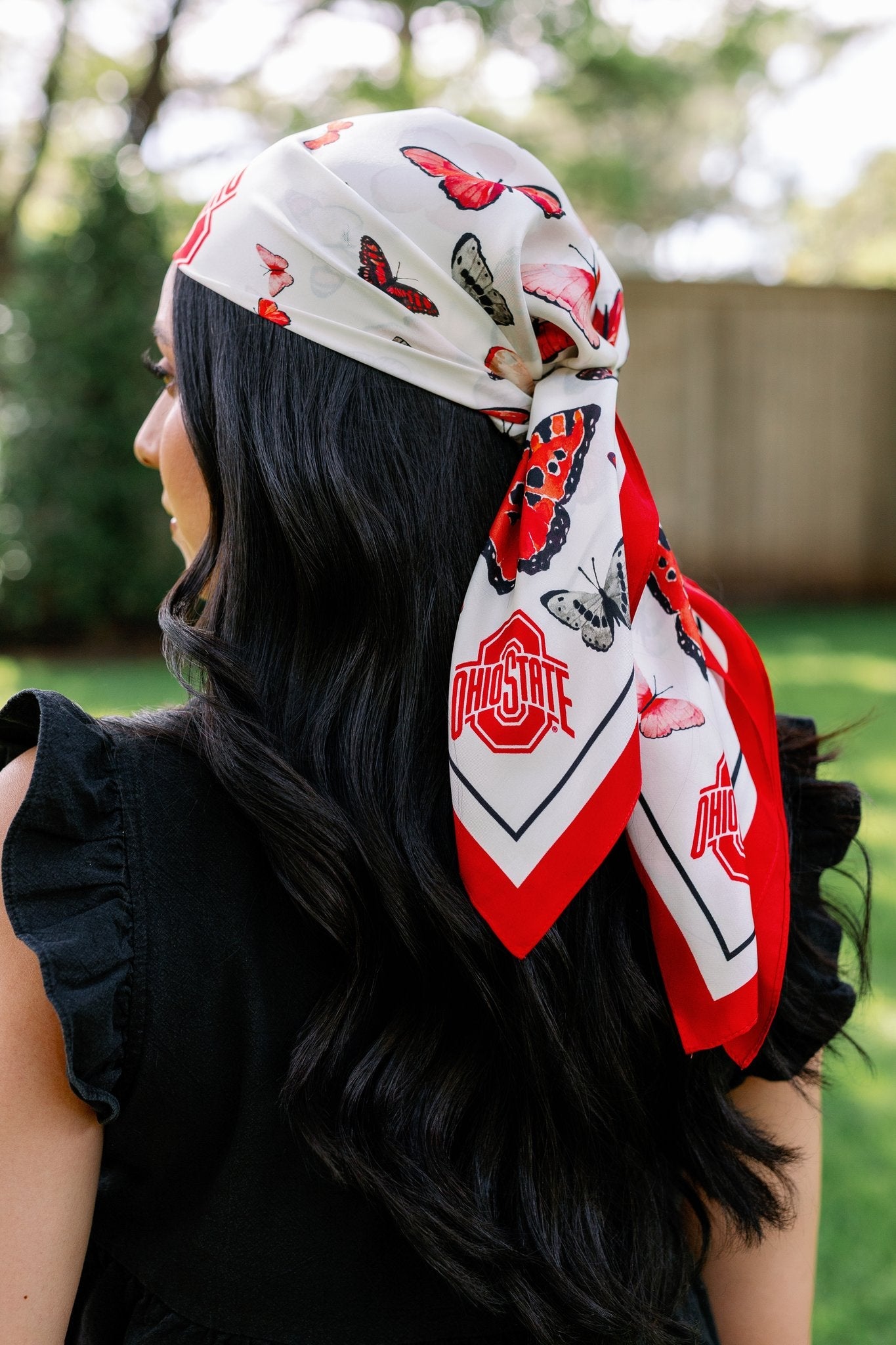 The Ohio State Square Silk Scarf
