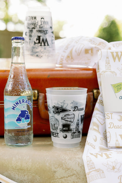 Wake Forest Shatterproof Cups - Set of 8
