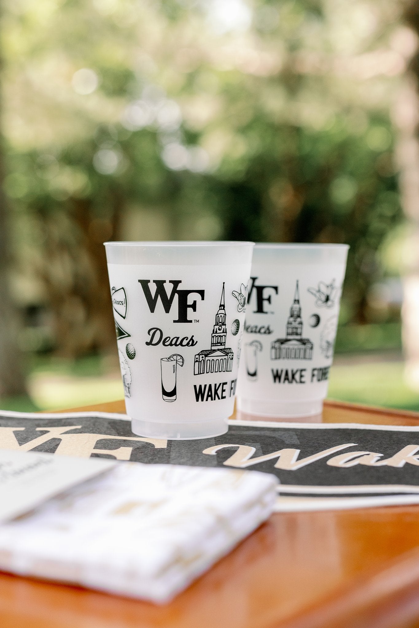 Wake Forest Shatterproof Cups - Set of 8
