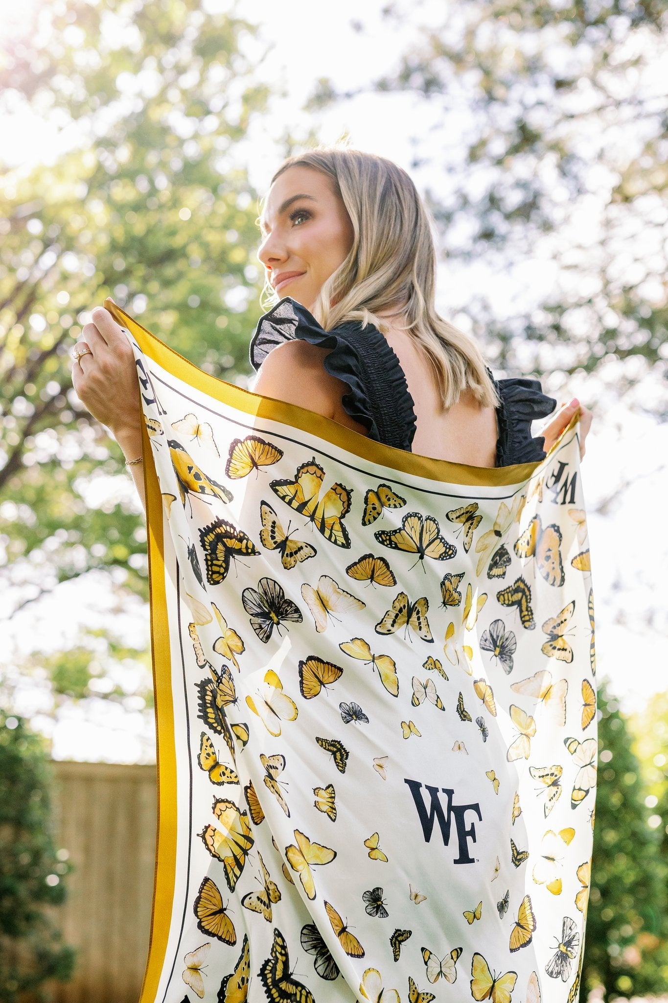 Wake Forest Square Silk Scarf