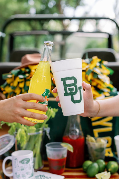Baylor Styrofoam Cups Set of 8 - 20 ounces
