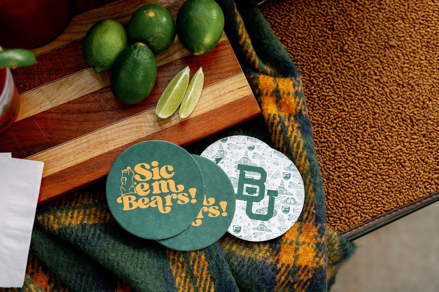 Baylor Coasters Set of 25