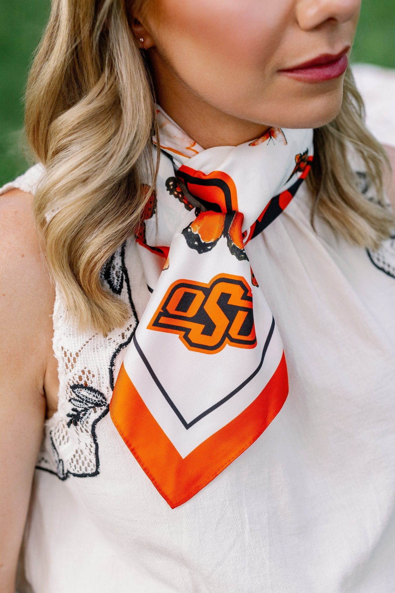 OSU Square Silk Scarf
