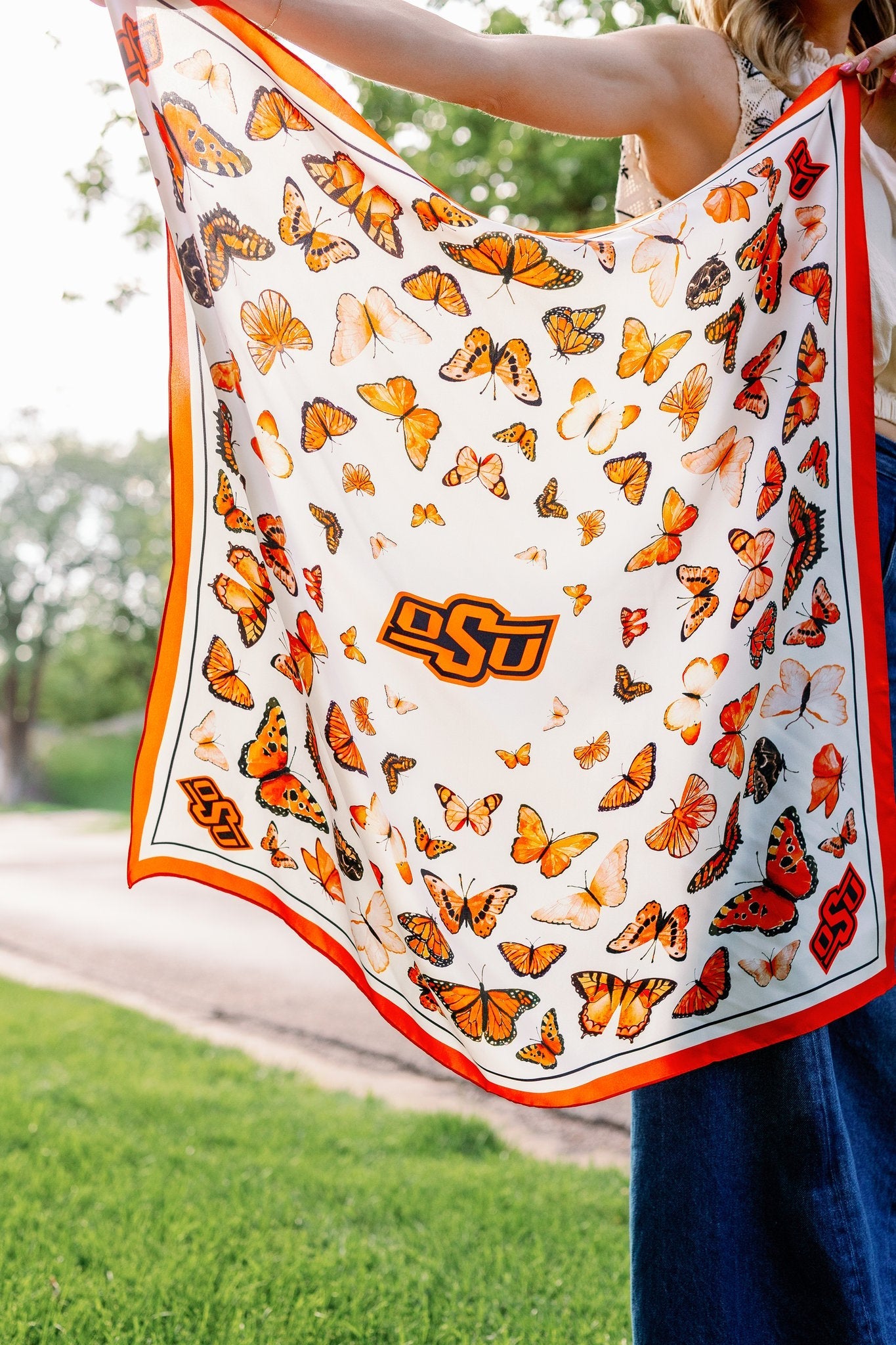 OSU Square Silk Scarf