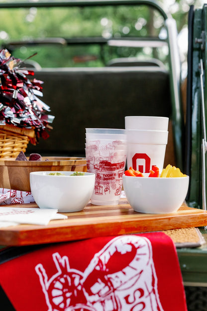 OU Shatterproof Cups - Set of 8