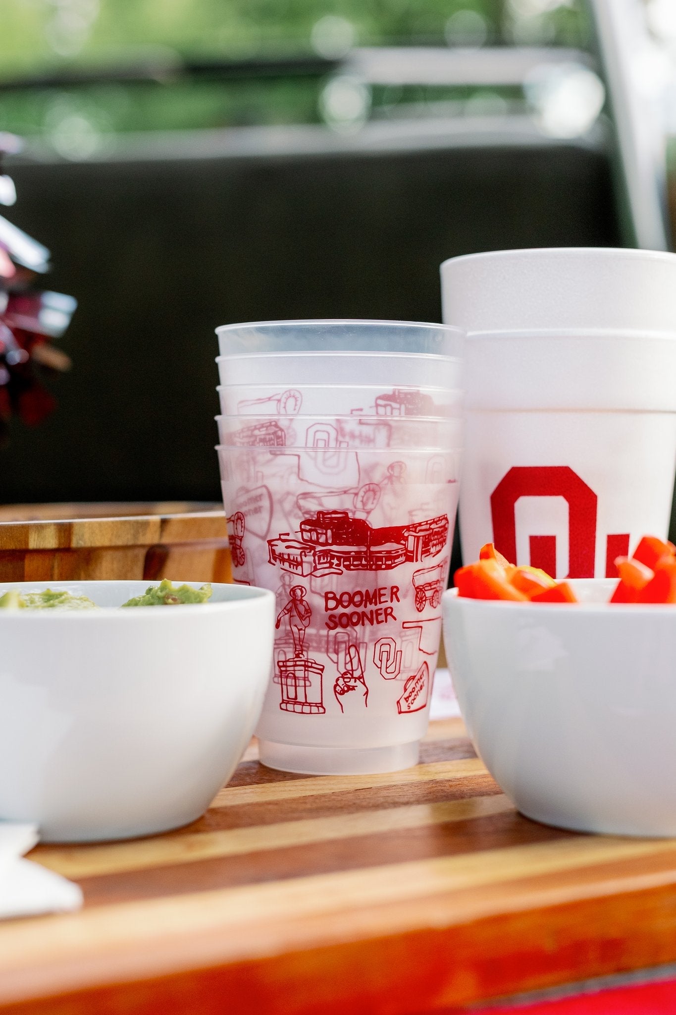 OU Styrofoam Cups Set of 8 - 20 ounces