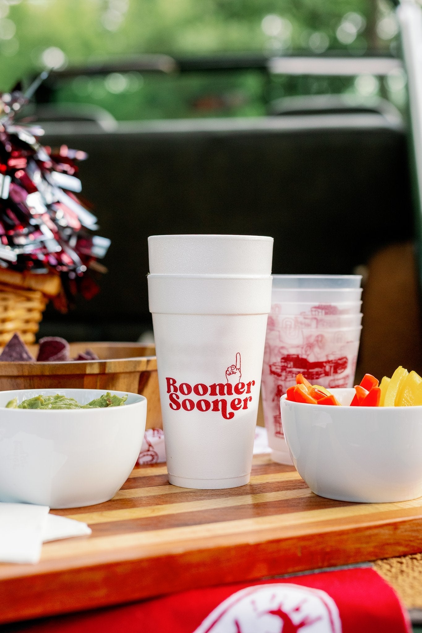 OU Styrofoam Cups Set of 8 - 20 ounces