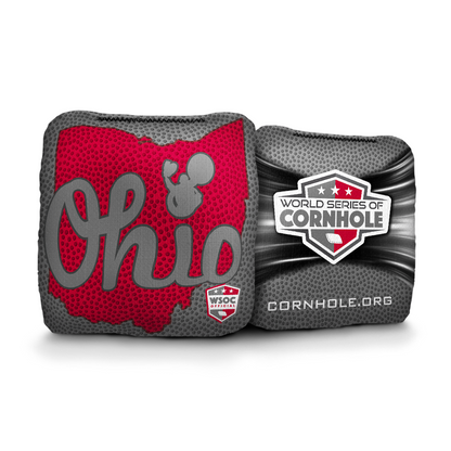 Ohio State Buckeyes Script Light Red - 6 Inch WSOC Official Pro Cornhole Bags