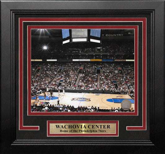 Philadelphia 76ers Wachovia Center 8" x 10" Framed Basketball Arena Photo