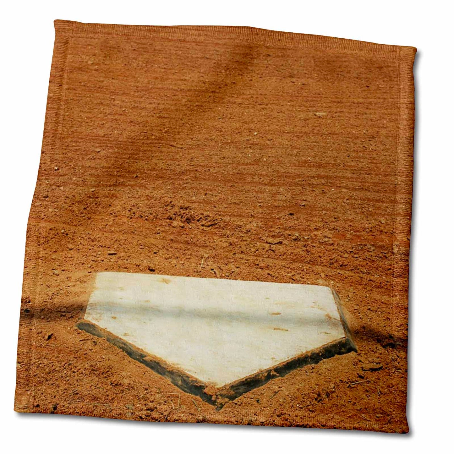 3dRose Florene Sports - Home Plate in Baseball - Towels (twl-50211)
