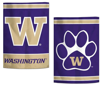 Washington Huskies 2 Sided Garden Flag