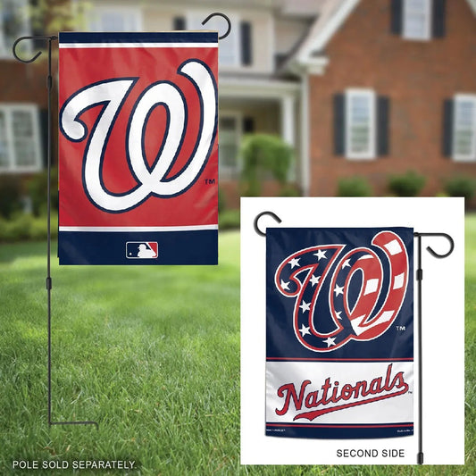 Washington Nationals Garden Flag 2 Sided Design