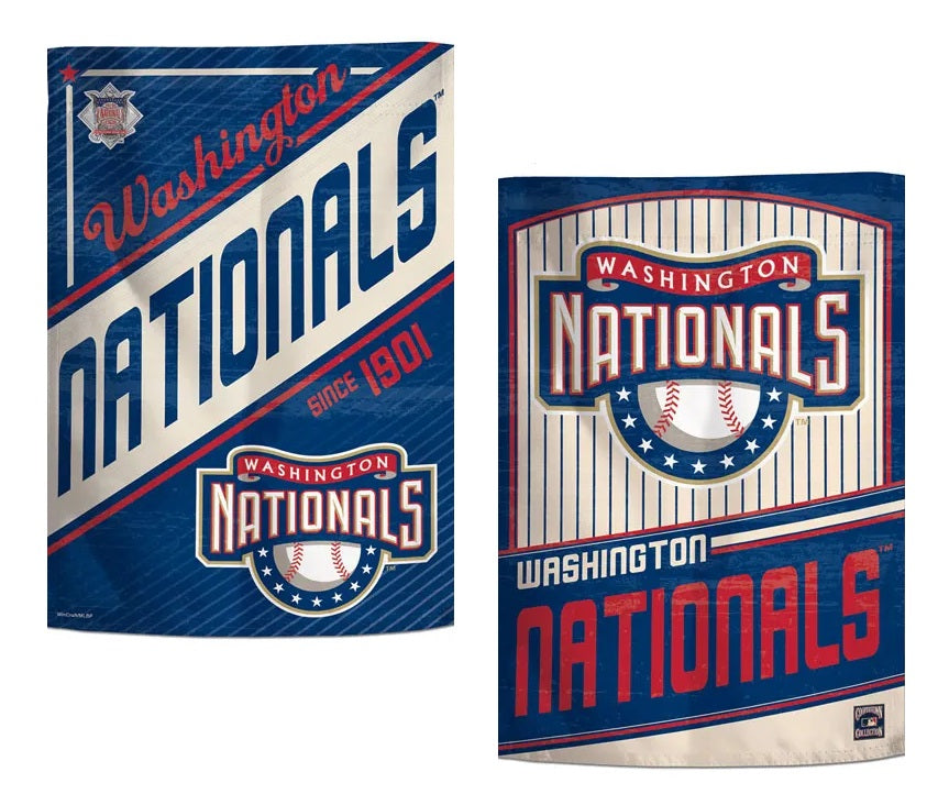 Washington Nationals Retro 2 Sided Garden Flag