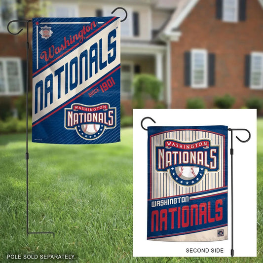 Washington Nationals Retro 2 Sided Garden Flag