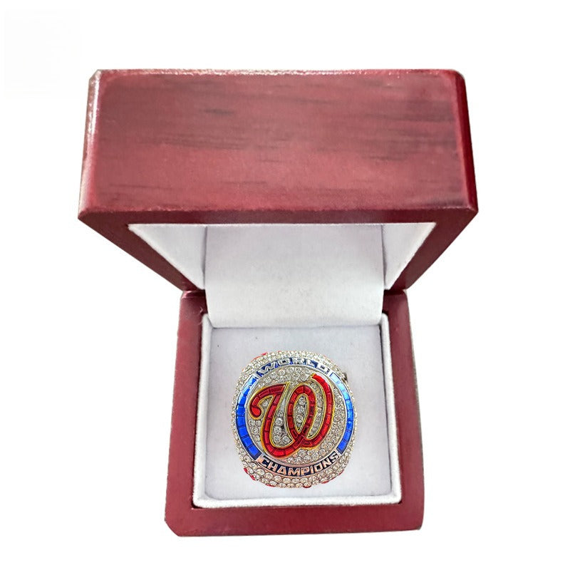 2019 Washington Nationals Baseball Championship Ring Replica – Fan Exclusive Collectible Gift