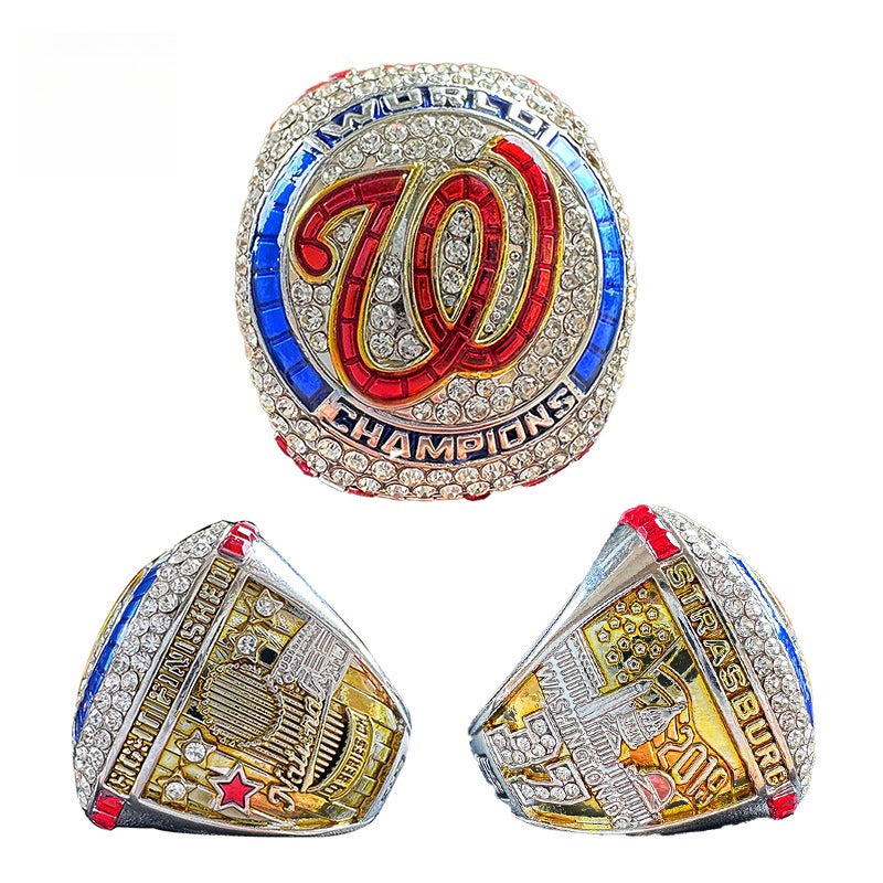 2019 Washington Nationals Baseball Championship Ring Replica – Fan Exclusive Collectible Gift