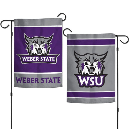 Weber State Wildcats Garden Flag 2 Sided