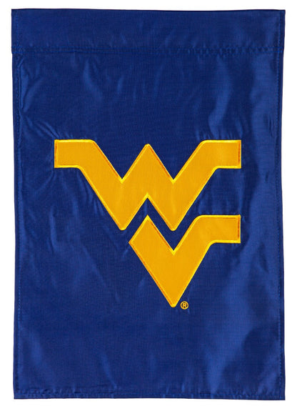 West Virginia University Garden Flag 2 Sided Applique Logo