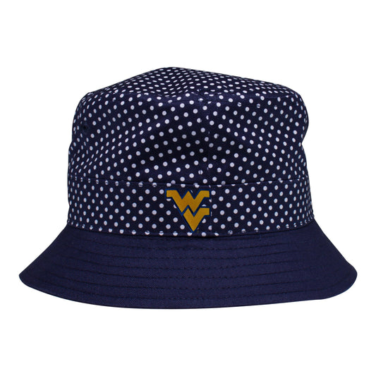 West Virginia Pin Dot Bucket Hat
