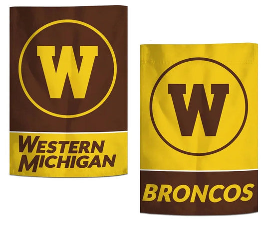 Western Michigan Broncos 2 Sided Garden Flag