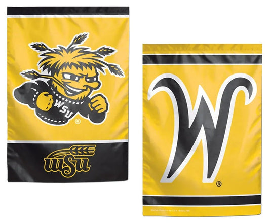 Wichita State Shockers Garden Flag 2 Sided Logo