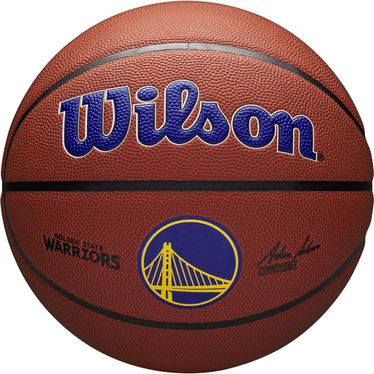 Wilson Golden State Warriors Logo NBA Indoor / Outdoor Replica Basketball, Official Size - Size 7