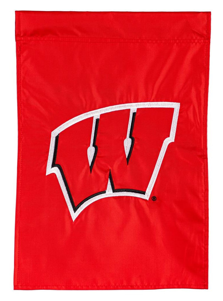 Wisconsin Badgers 2 Sided Garden Flag