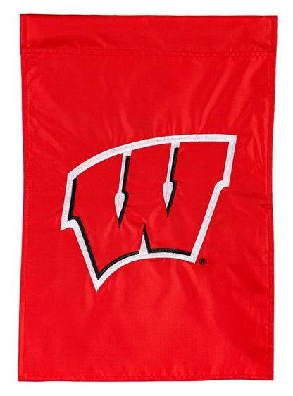 Wisconsin Badgers 2 Sided Garden Flag